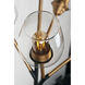 Savvy 12 Light 46 inch Antique Brass/Black Chandelier Ceiling Light