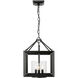 Smyth 11.75 inch 60.00 watt Matte Black Chandelier Ceiling Light in Clear Glass, Mini