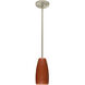 Tao 10 LED Satin Nickel Stem Pendant Ceiling Light