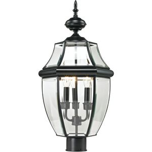 Ashford 3 Light 23 inch Black Outdoor Post Light, Large