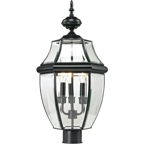 Ashford 3 Light 23 inch Black Outdoor Post Light, Large