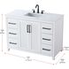 Alina 48 X 34 inch White Bathroom Vanity Cabinet