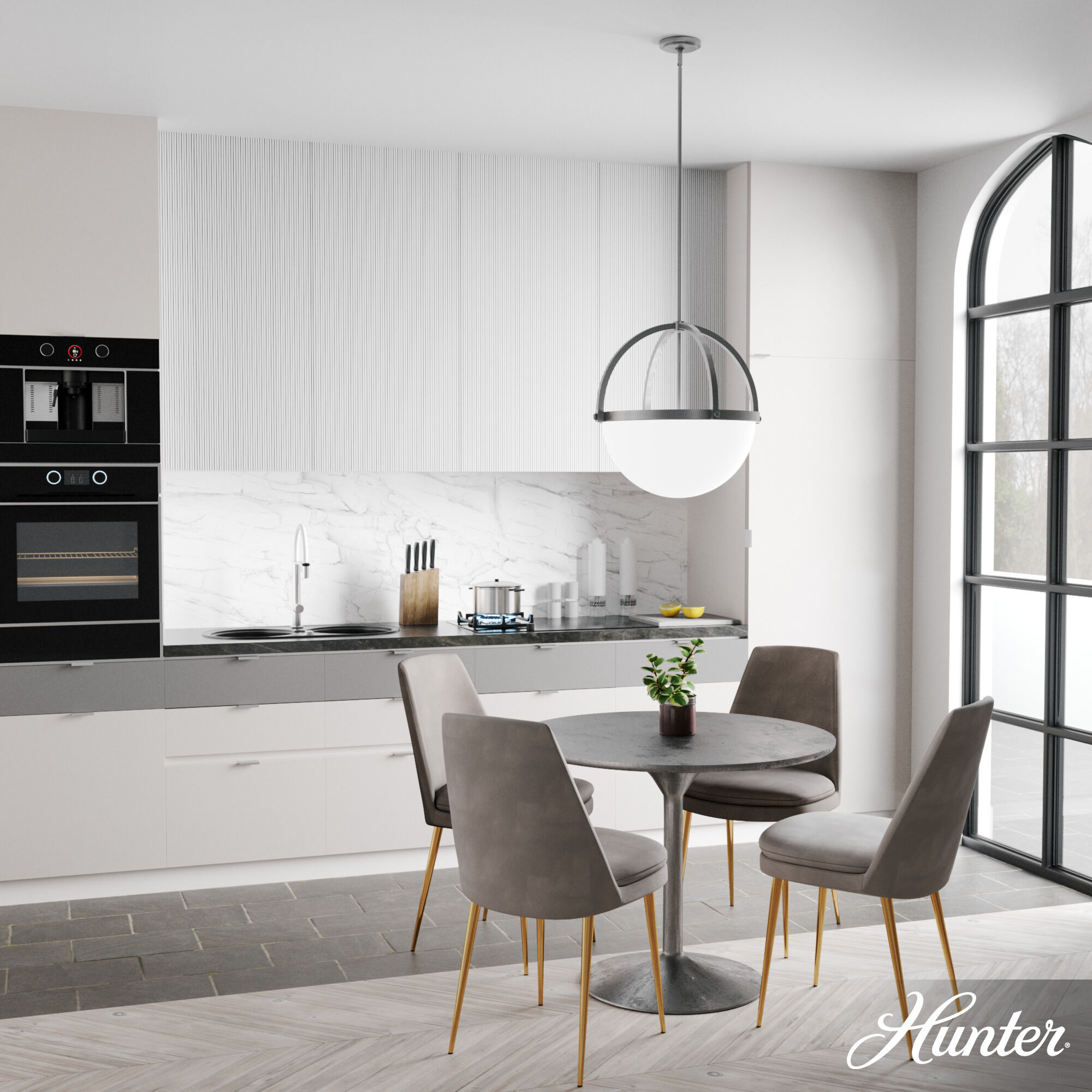 Wedgefield 4 Light 22 inch Brushed Nickel Pendant Ceiling Light