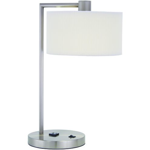 Park 19.5 inch 10.00 watt Brushed Nickel Table Lamp Portable Light
