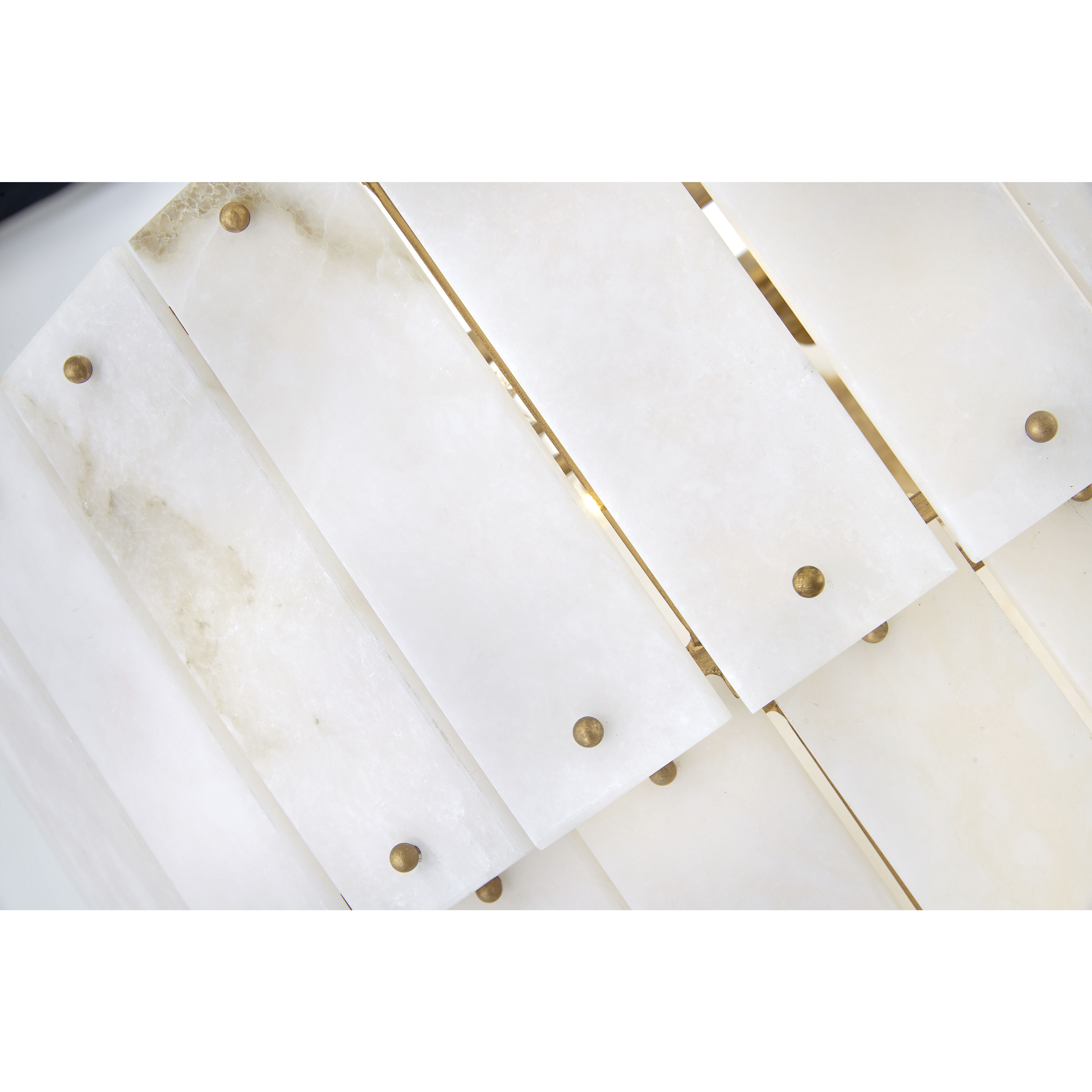 Simone LED 24 inch Burnished Gold Chandelier Ceiling Light in Alabaster, Multi Tier