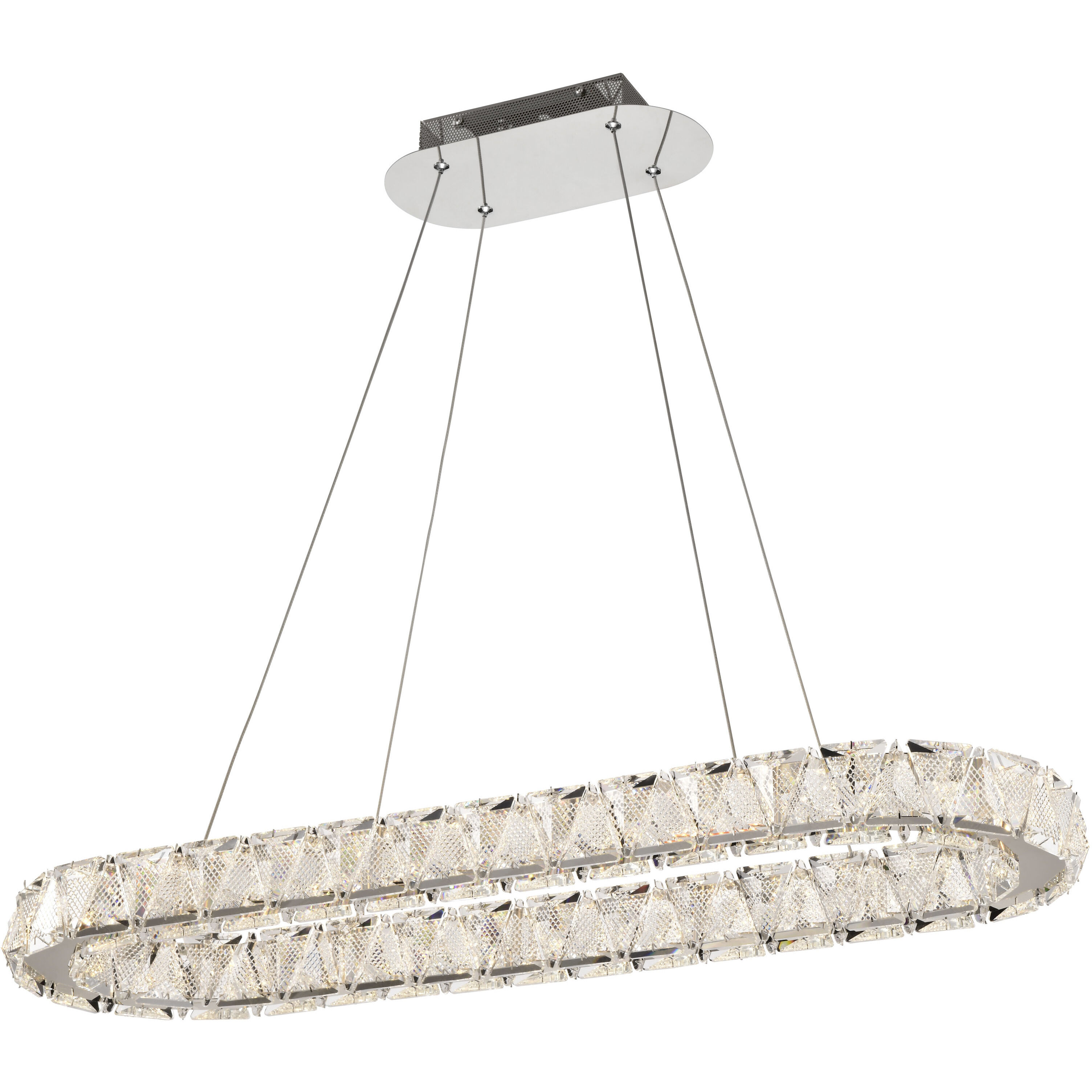 Asher LED 11.75 inch Polished Nickel Pendant Ceiling Light