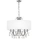 Othello 5 Light 24 inch Polished Chrome Chandelier Ceiling Light in Clear Spectra