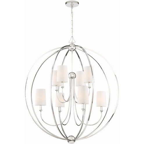 Sylvan 8 Light 40 inch Polished Nickel Chandelier Ceiling Light