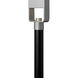 Atlantis LED 25 inch Titanium Outdoor Post Mount Lantern