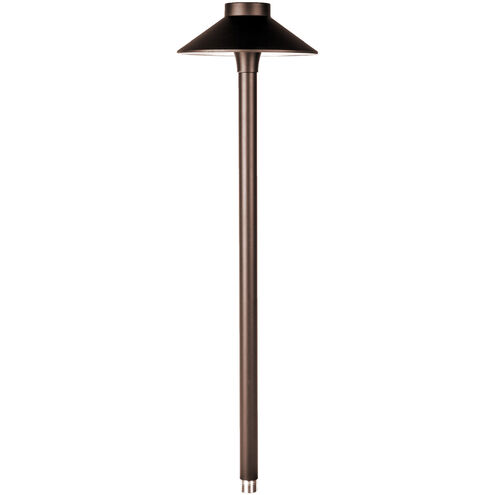 Tiki 12 6.50 watt Bronze Path Lighting in 3000K, Bronze on Aluminum, Path and Area Light, WAC Landscape