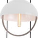 Mavisten Edition Copernica LED 30 inch Pewter Pendant Ceiling Light in White