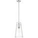 Kira 1 Light 6.5 inch Chrome Pendant Ceiling Light