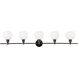 Syracuse 5 Light 47 inch Black Wall sconce Wall Light