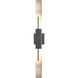 Centre 2 Light 36 inch Coastal Natural Iron Outdoor Sconce, Large - Open Box