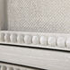 Caroline Cerused White and Painted Burlap Chest