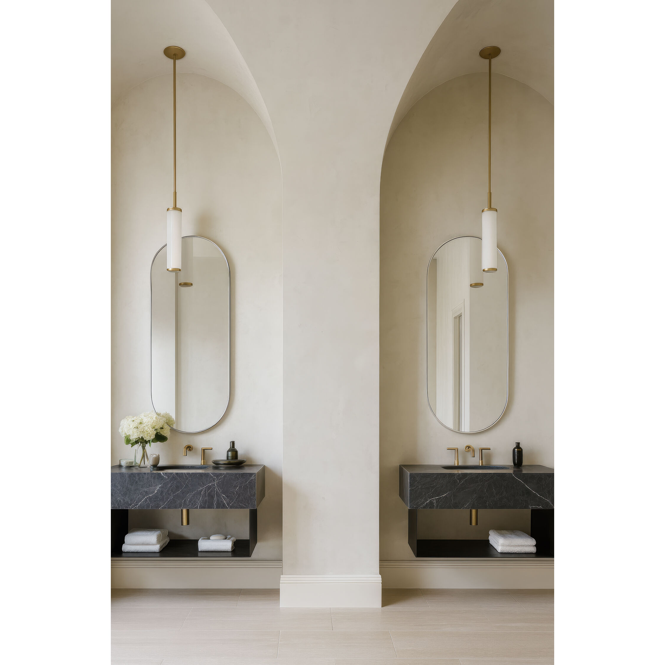 Capsule 60 X 24 inch Chrome Wall Mirror in Painted Chrome