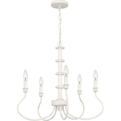 Adela 5 Light 24 inch Antique White Chandelier Ceiling Light