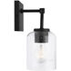 Carter 2 Light 14 inch Matte Black Vanity Light Wall Light