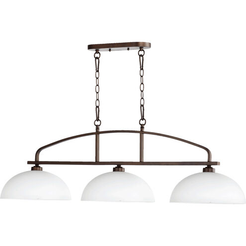 Reyes 3 Light 47 inch Oiled Bronze Island Light Ceiling Light