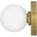 Audrey LED 5.25 inch Heritage Brass Bath Light Wall Light