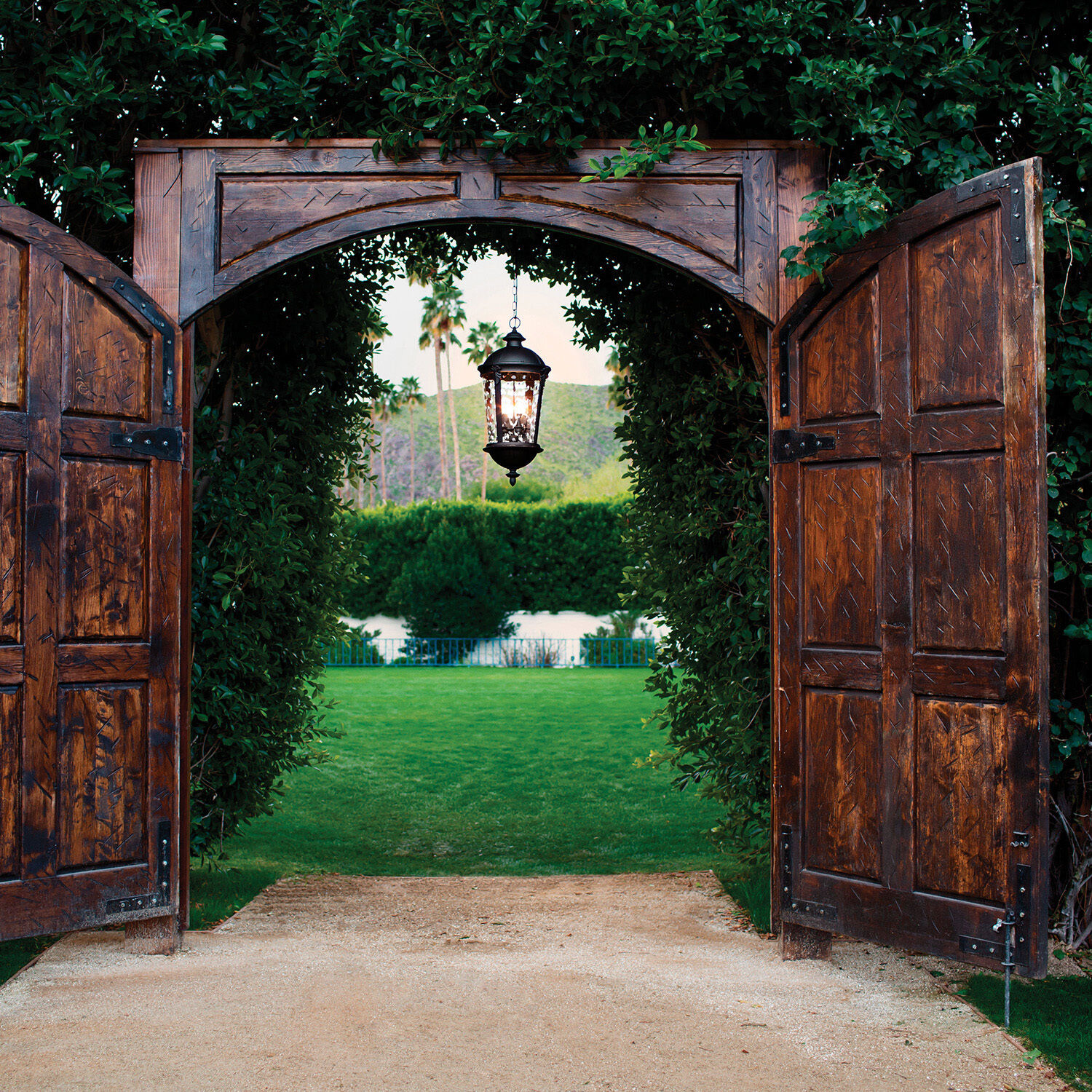 Estate Series Windsor 4 Light 12.5 inch Black Outdoor Hanging Lantern