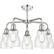 Ellery 5 Light 22.75 inch Polished Chrome Chandelier Ceiling Light in Seedy