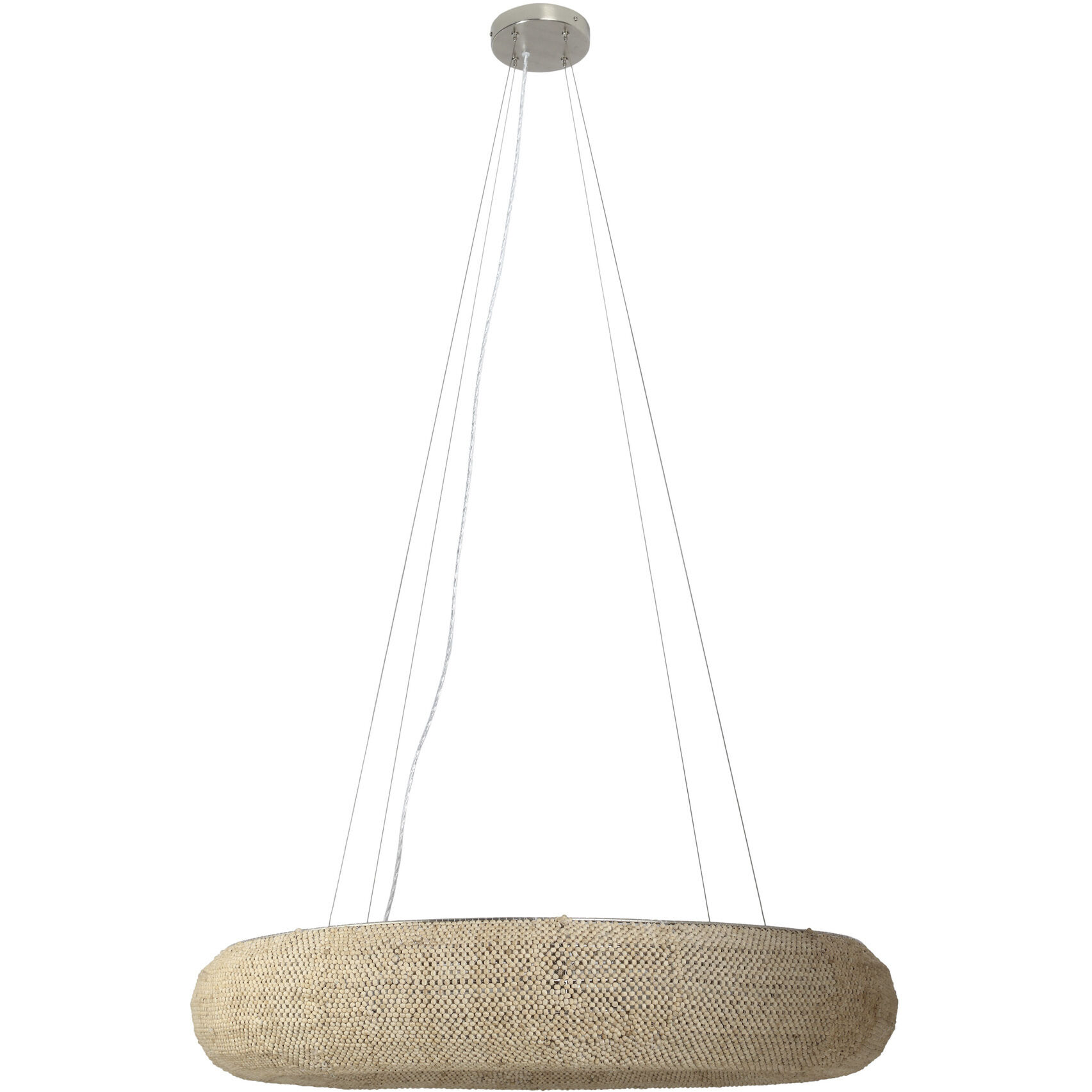 Copra 8 Light 36 inch Nickel Chandelier Ceiling Light