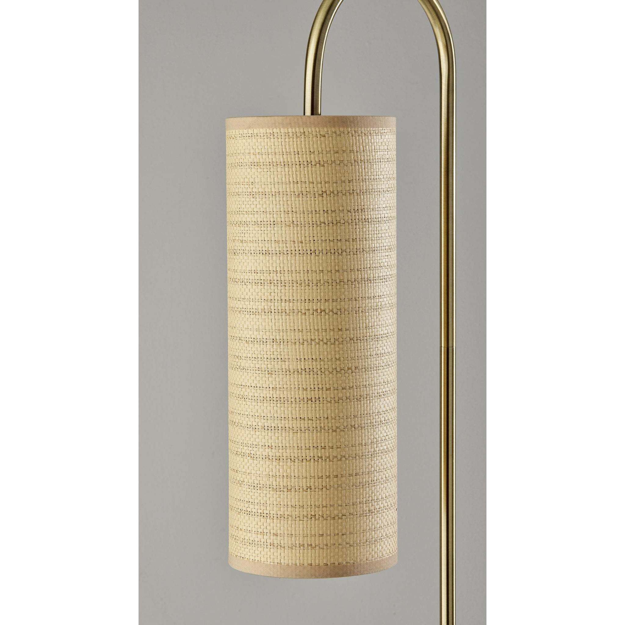 Mendoza 60 inch 100.00 watt Antique Brass Floor Lamp Portable Light