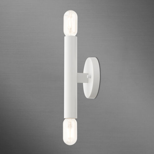 Copenhagen 2 Light 5 inch White ADA Sconce Wall Light