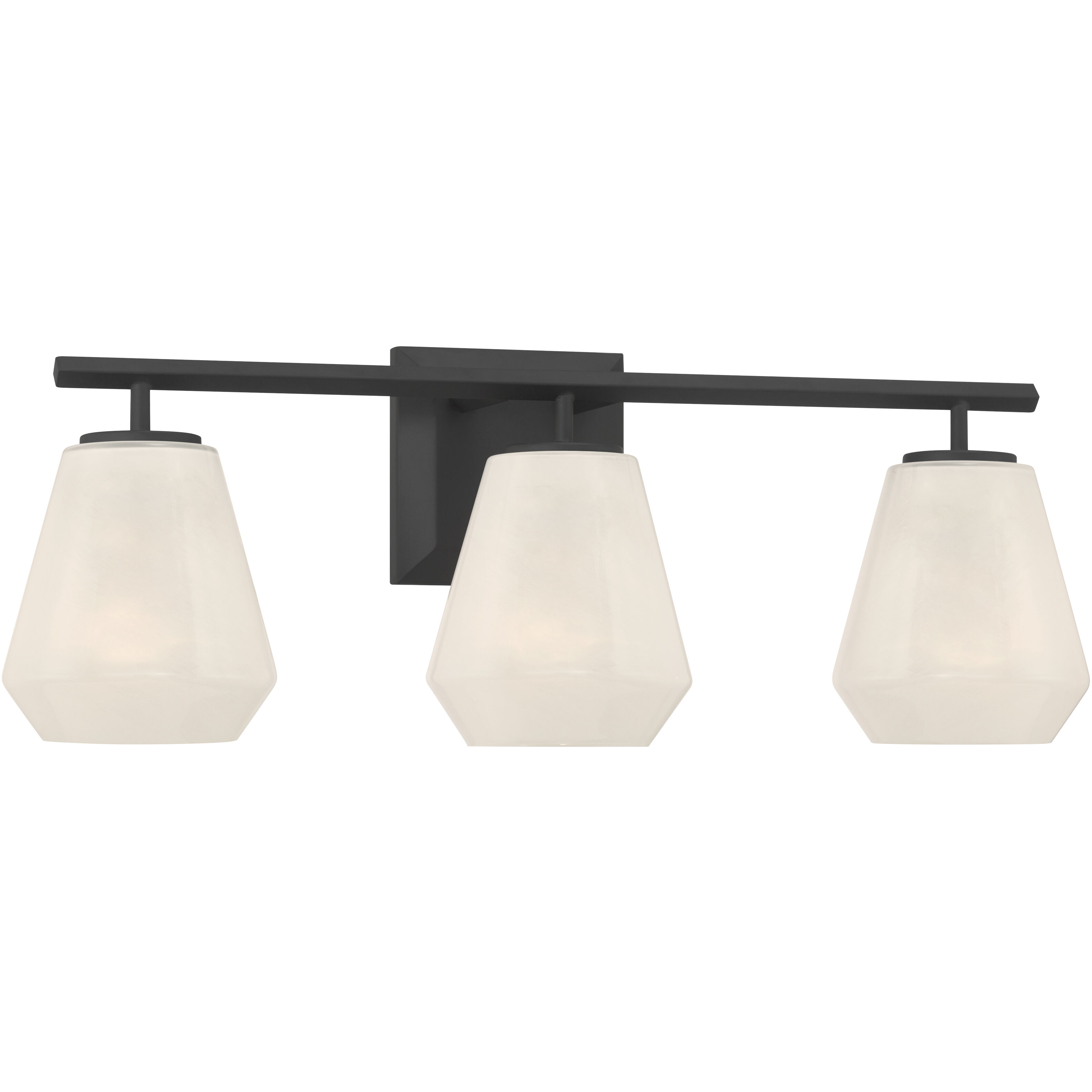 Siena 3 Light 22.75 inch Dark Matte Black Vanity Wall Light