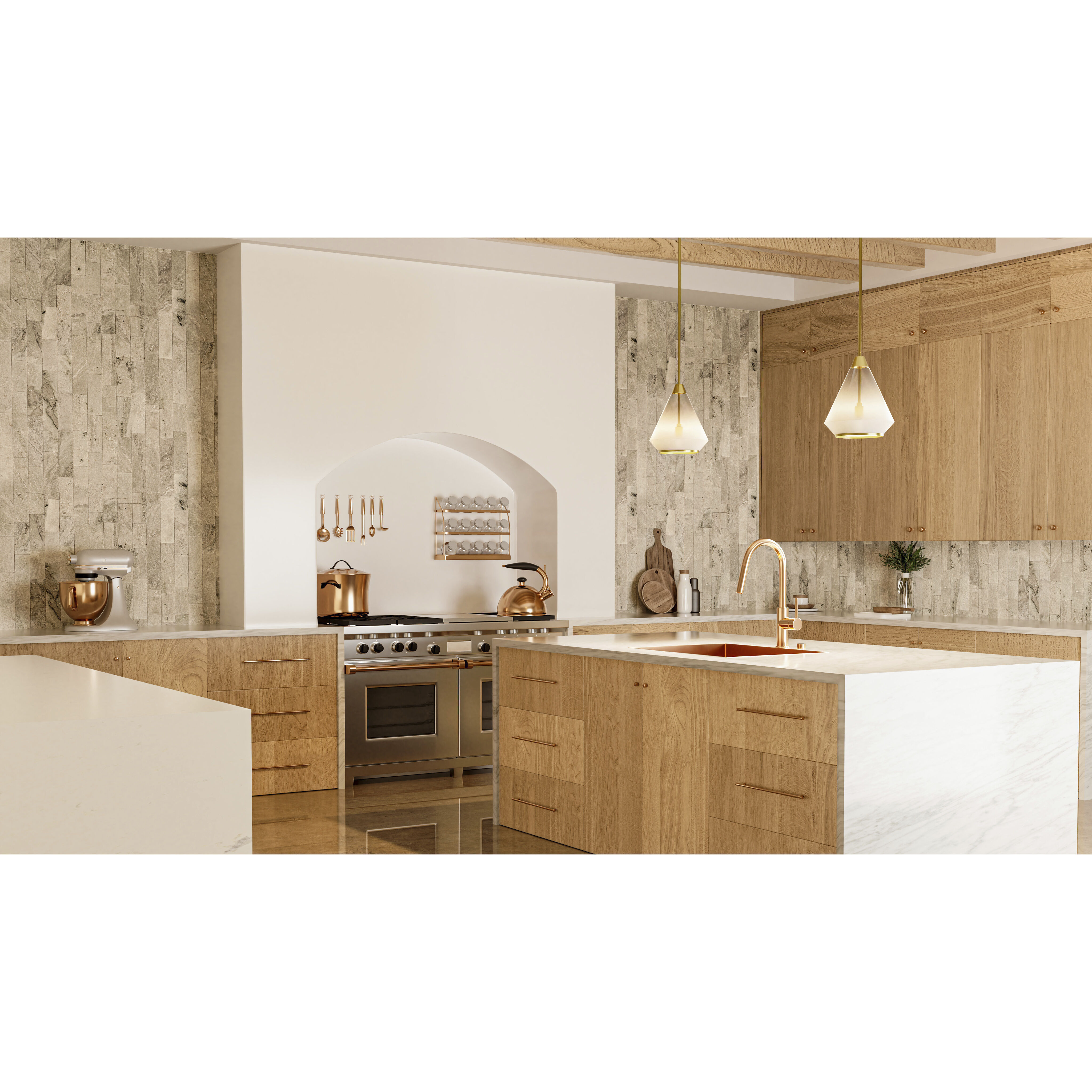 Haze 1 Light 10.5 inch Brushed Gold Mini Pendant Ceiling Light, Small