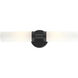 Aero 2 Light 18 inch Black ADA Vanity Sconce Wall Light
