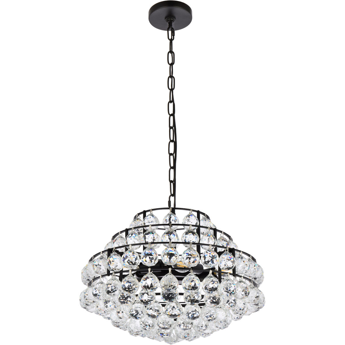 Savannah 5 Light 18 inch Black Pendant Ceiling Light