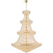 Primo 66 Light 72 inch Gold Foyer Ceiling Light in Royal Cut