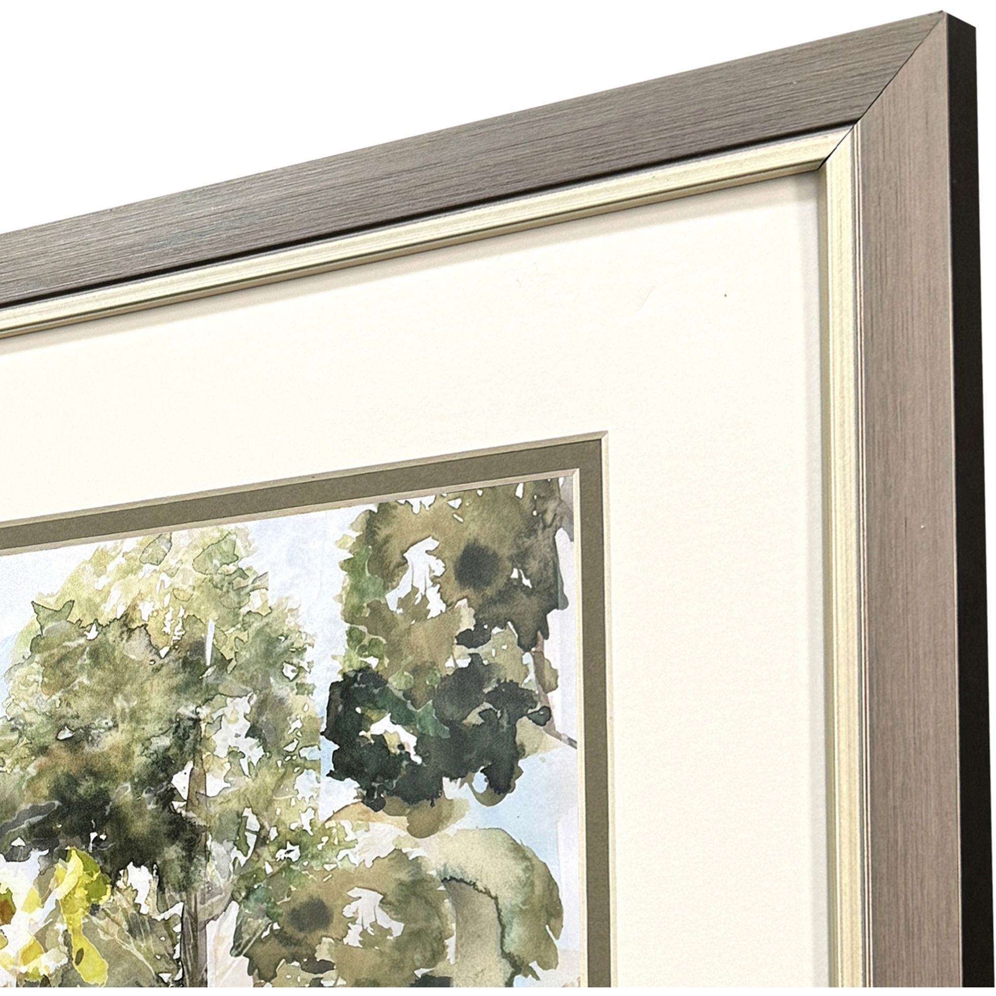 Nearing Autumn Green and Brown Framed Art, Propac