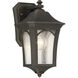 Minka-Lavery Solida 1 Light 12 inch Oil Rubbed Bronze/Gold Outdoor Wall Mount, Great Outdoors 71211-143C - Open Box