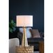 Cone 28.5 inch 40.00 watt Gold/White Table Lamp Portable Light