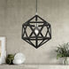Ashland 1 Light 13 inch Black with Brushed Nickel Accents Pendant Ceiling Light