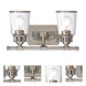 Lawrenceville 2 Light 16 inch Brushed Nickel Bath Vanity Wall Light