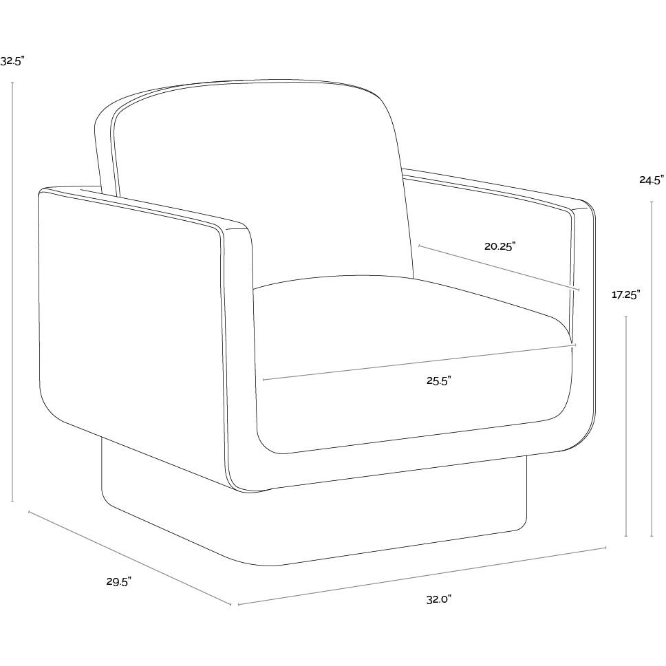 Everton Meg Dark Brown Armchair
