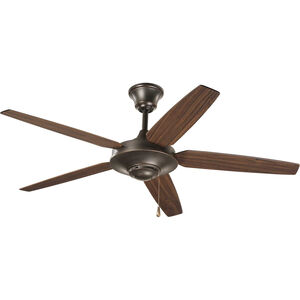 AirPro 54 inch Antique Bronze with Medium Cherry/Classic Walnut Blades Ceiling Fan