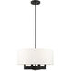 Cresthaven 4 Light 18 inch Black Chandelier Ceiling Light