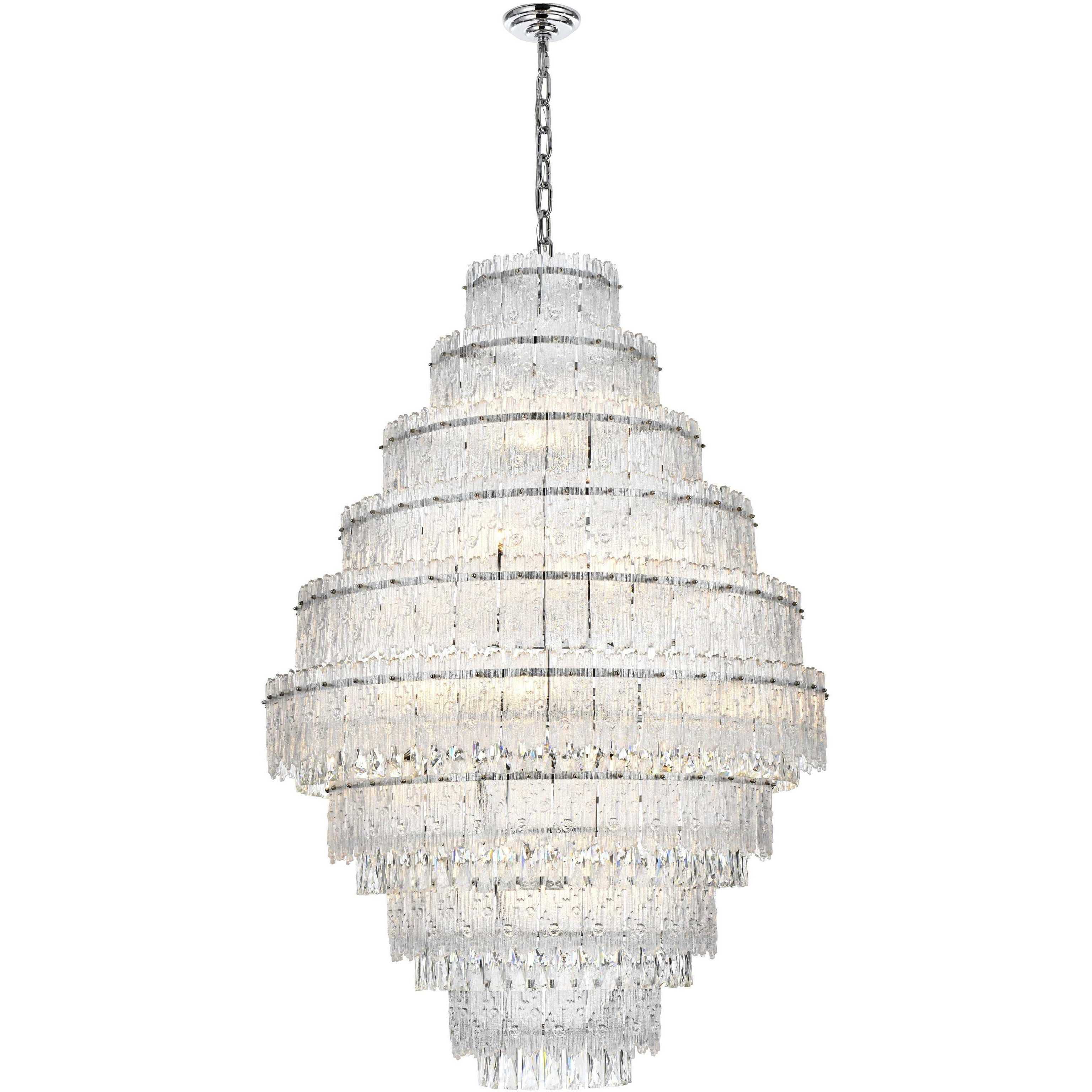 Emilia 27 Light 36 inch Chrome Chandelier Ceiling Light