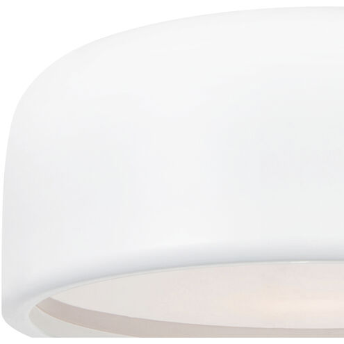Campton 3 Light 19 inch White Drum Shade Flush Mount Ceiling Light