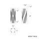 Brocade LED 26 inch Black Outdoor Wall Light, dweLED