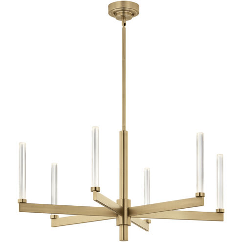Sycara LED Champagne Bronze Chandelier Ceiling Light, 1 Tier Medium