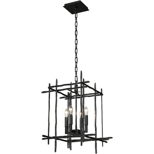 Tura 4 Light 16.9 inch Ink Chandelier Ceiling Light, Small