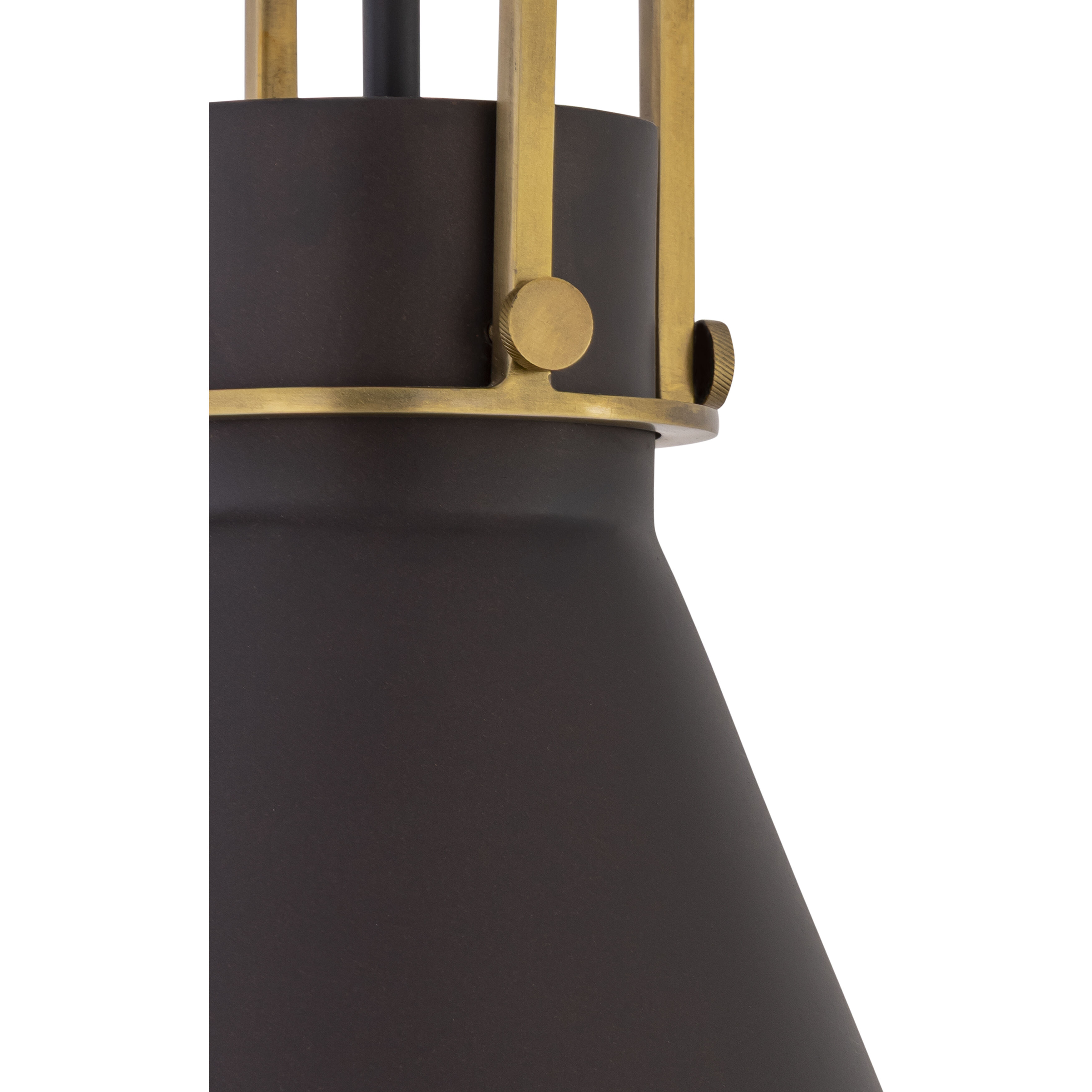 Fenric 1 Light 13.75 inch Dark Bronze and Legacy Brass Pendant Ceiling Light