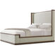 Catalina Earth California King Bed, Wooden, Upholstered
