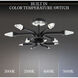 Beyond Plumeria LED 23.9 inch Black Semi-Flush Mount Ceiling Light